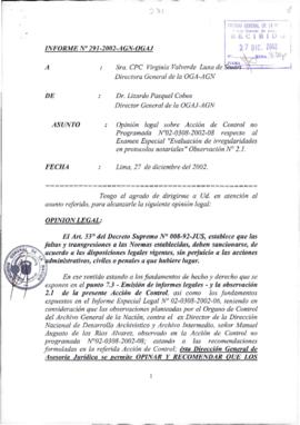 INFORME 291-02-AGN-OGAJ
