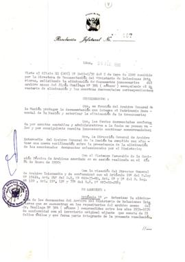 Resolución Jefatural N° 007-1990/AGN/J