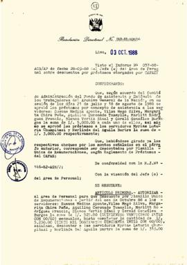 Resolución Directoral N° 068-88-AGN/OA
