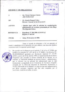 INFORME 106-2006-AGN/OGAJ