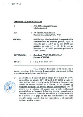 INFORME 026-99-AGN-OGAJ