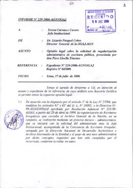 INFORME 229-2006-AGN/OGAJ