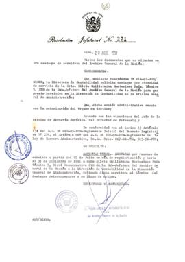 Resolución Jefatural N° 271-1991/AGN/J