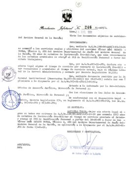 Resolución Jefatural N° 246-1991/AGN/J