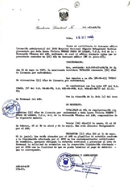 Resolución Directoral N° 46-87-AGN-OA