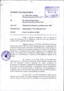 INFORME 041-2006-AGN/OGAJ