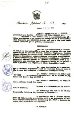 Resolución Jefatural N° 026-1991/AGN/J