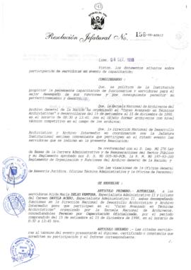 Resolución Jefatural N° 156-1998/AGN/J