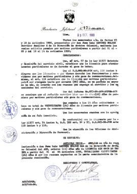 Resolución Jefatural N° 175-1990/AGN/J
