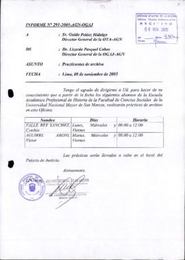 INFORME 291-2005-AGN-OGAJ
