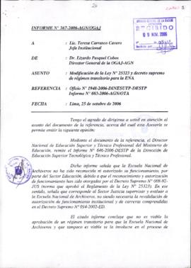 INFORME 367-2006-AGN/OGAJ