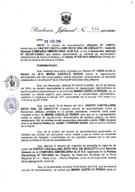 Resolución Jefatural N° 072-2014-AGN/J