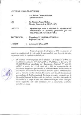 INFORME 166-2004-AGN-OGAJ