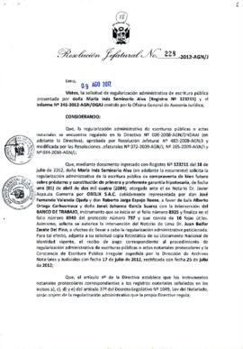 Resolución Jefatural N° 228-2012-AGN/J