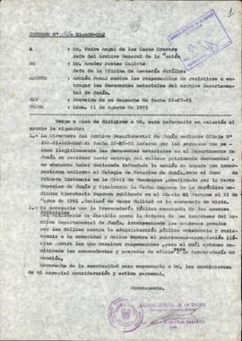 INFORME 160-91-AGN/OAJ