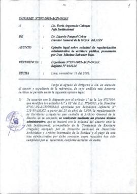 INFORME 197-2001-AGN-OGAJ