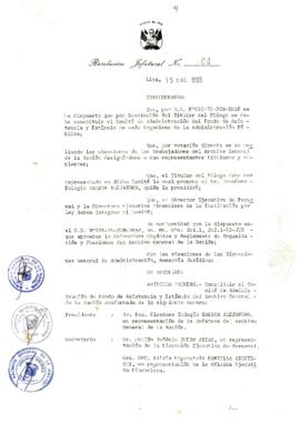 Resolución Jefatural N° 004-1993/AGN/J