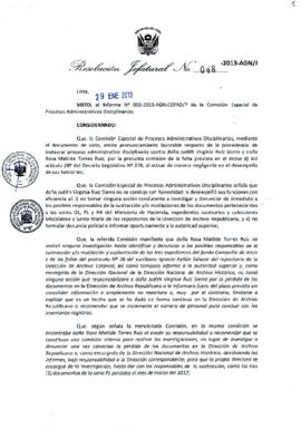 Resolución Jefatural N° 048-2013-AGN/J