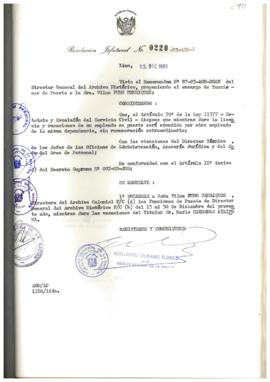 Resolución Jefatural N° 220-1983/AGN/J