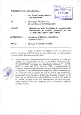 INFORME 240-2005-AGN-OGAJ