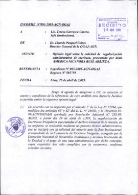 INFORME 093-2005-AGN-OGAJ