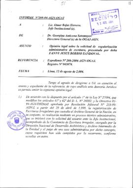 INFORME 208-2004-AGN-OGAJ