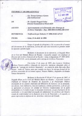 INFORME 140-2006-AGN/OGAJ