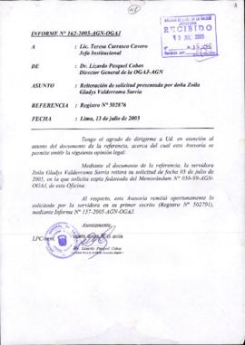 INFORME 162-2005-AGN-OGAJ