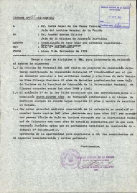 INFORME 182-91-AGN/OAJ