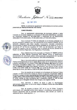 Resolución Jefatural N° 303-2014-AGN/J