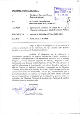 INFORME 157-2004-AGN-OGAJ