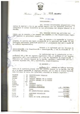Resolución Jefatural N° 153-1985/AGN/J