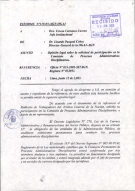 INFORME 119-2003-AGN-OGAJ