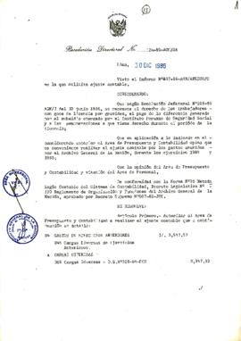 Resolución Directoral N° 124-86-AGN/OA