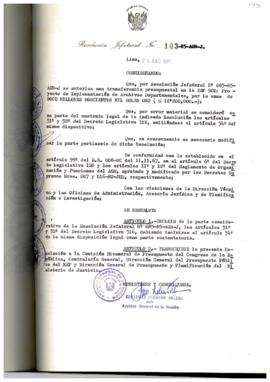 Resolución Jefatural N° 103-1985/AGN/J