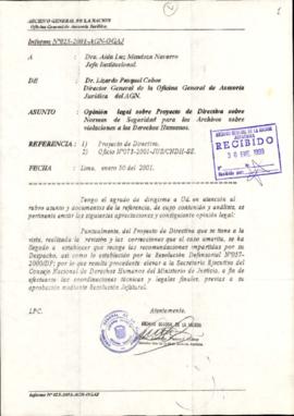 INFORME 025-2001-AGN-OGAJ
