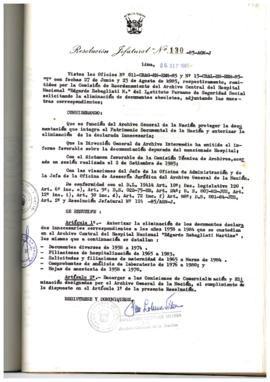 Resolución Jefatural N° 130-1985/AGN/J