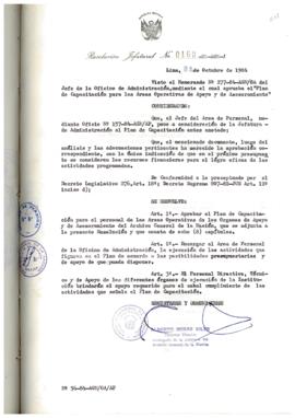 Resolución Jefatural N° 169-1984/AGN/J
