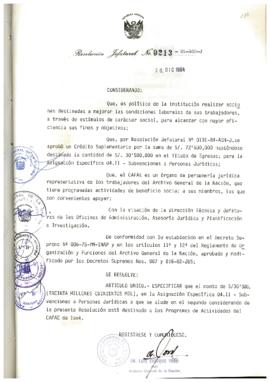 Resolución Jefatural N° 213-1984/AGN/J