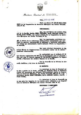 Resolución Directoral N° 13-86-AGN/OA
