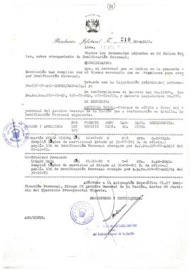 Resolución Jefatural N° 210-1990/AGN/J