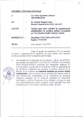 INFORME 143-2001-AGN-OGAJ