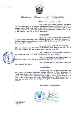 Resolución Directoral N° 032-92-AGN/OGA