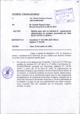INFORME 262-2004-AGN-OGAJ