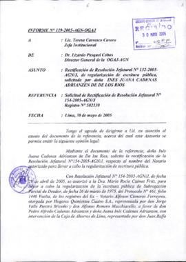 INFORME 119-2005-AGN-OGAJ