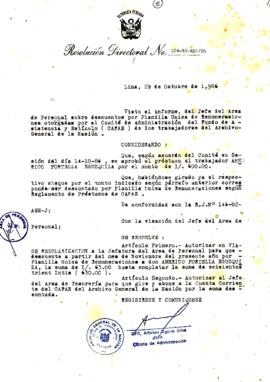 Resolución Directoral N° 108-86-AGN/OA