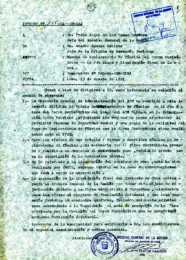 INFORME 155-91-AGN/OAJ