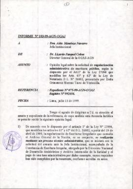 INFORME 103-99-AGN-OGAJ