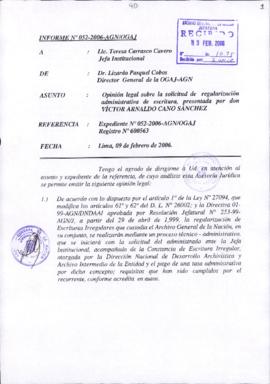 INFORME 052-2006-AGN/OGAJ