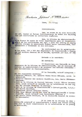 Resolución Jefatural N° 020-1983/AGN/J